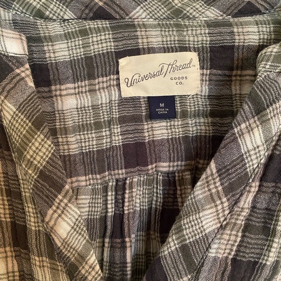 Universal Thread Women’s Gauze Tunic Top Medium M Dark Green - Picture 3 of 4